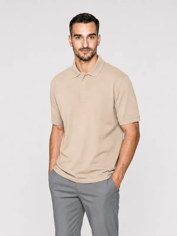 Beige_Polo_T-Shirt_for_Men