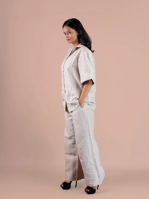 White_Short_Sleeve_Wide_Leg_Jumpsuit_for_Women