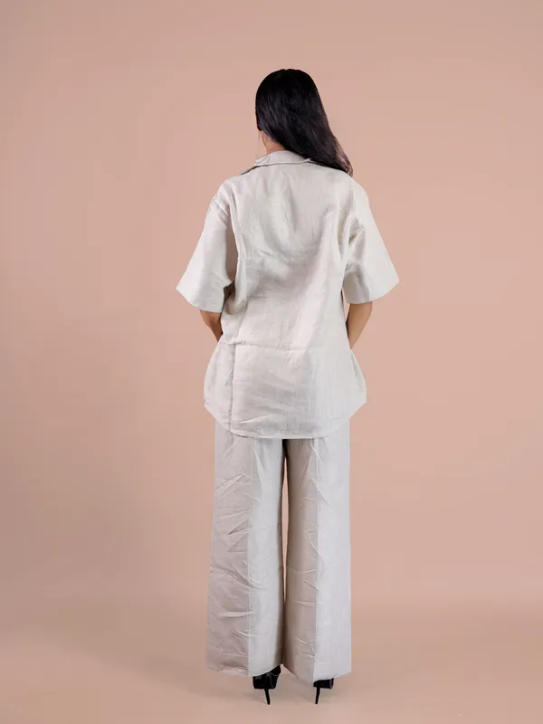 White_Short_Sleeve_Wide_Leg_Jumpsuit_for_Women