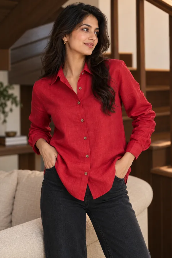 Red_Casual_Fit_Shirt_for_Women