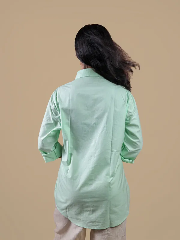 Mint_Green_Collared_Button_Down_Shirt_for_Women