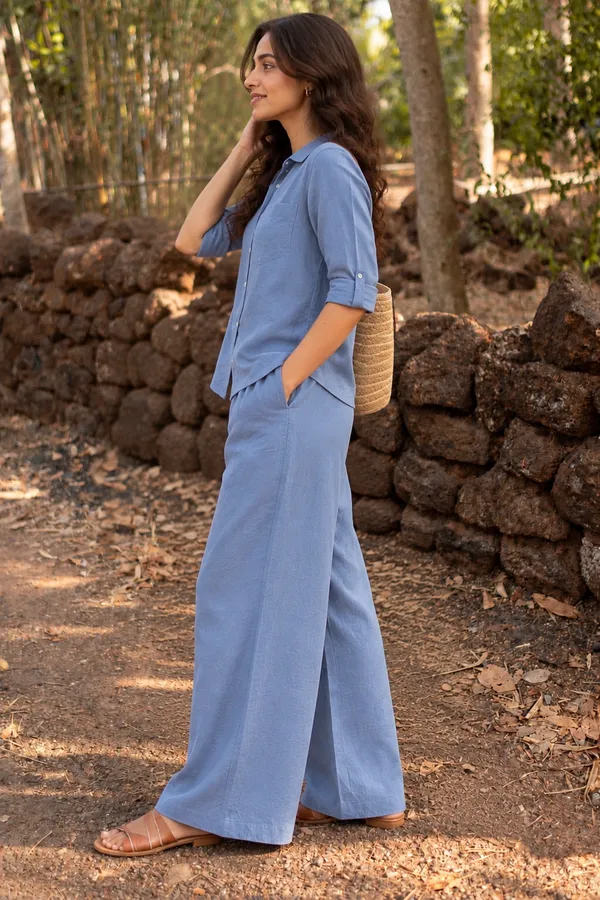 Blue_Relaxed_Fit_Shirt_And_Pants_Co-Ord_Set_for_Women
