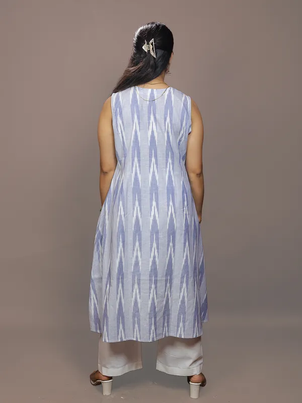 Neel_Raaga_–_Blue_Ikkat_Cotton_Dress