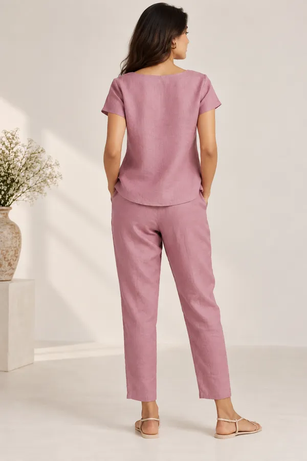 Mauve_Relaxed_Fit_Top_And_Pants_Set_For_Women