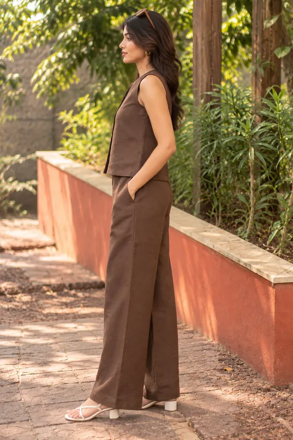Brown_Sleeveless_Wide-Leg_Co-Ord_Set_for_Women