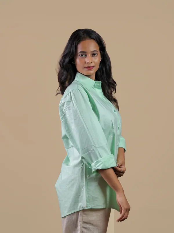 Mint_Green_Collared_Button_Down_Shirt_for_Women