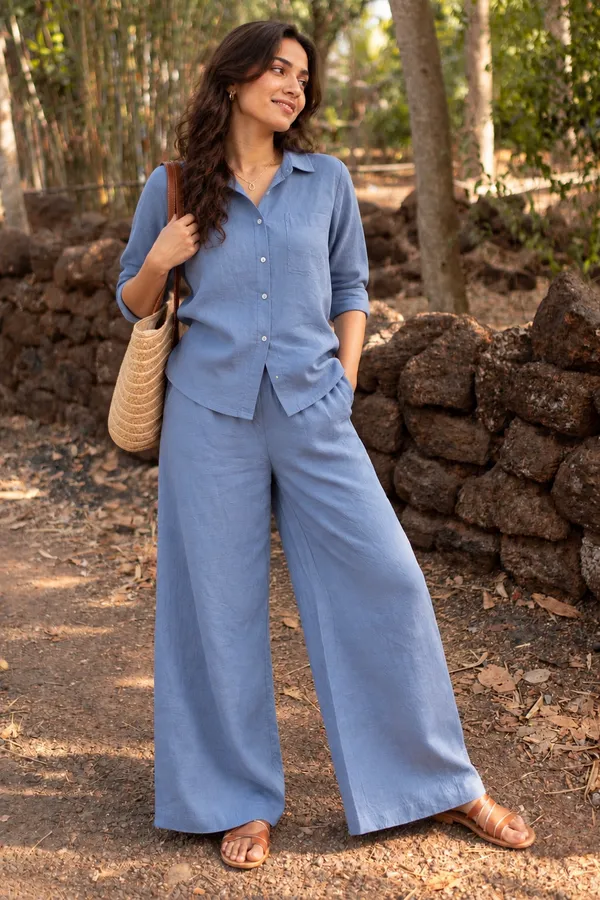 Blue_Relaxed_Fit_Shirt_And_Pants_Co-Ord_Set_for_Women