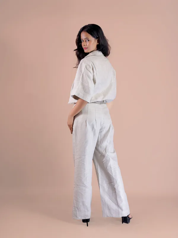 White_Short_Sleeve_Wide_Leg_Jumpsuit_for_Women