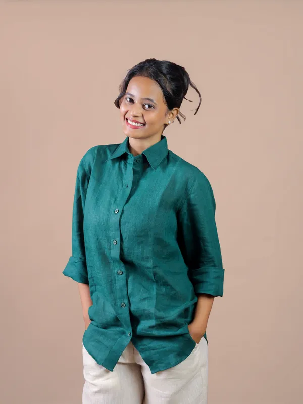 Teal_Linen_Relaxed_Fit_Shirt_for_Women