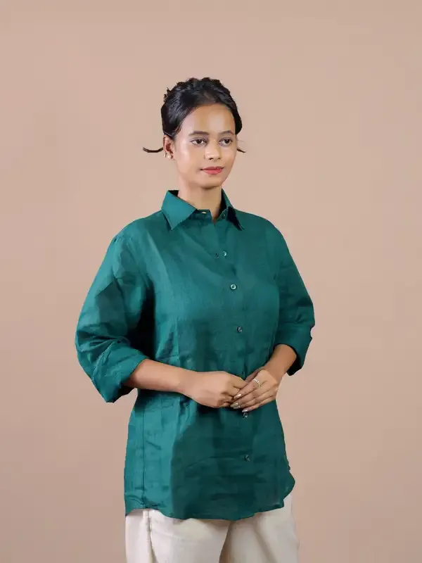 Linen_Relaxed_Fit_Shirt_Duo_â€“_Teal_&_Lavender