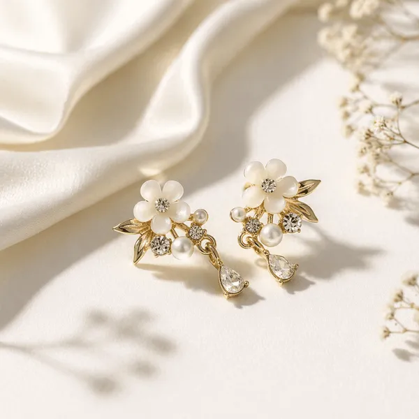 Gold_Alloy_Floral_Pearl_Teardrop_Drop_Earrings_For_Women