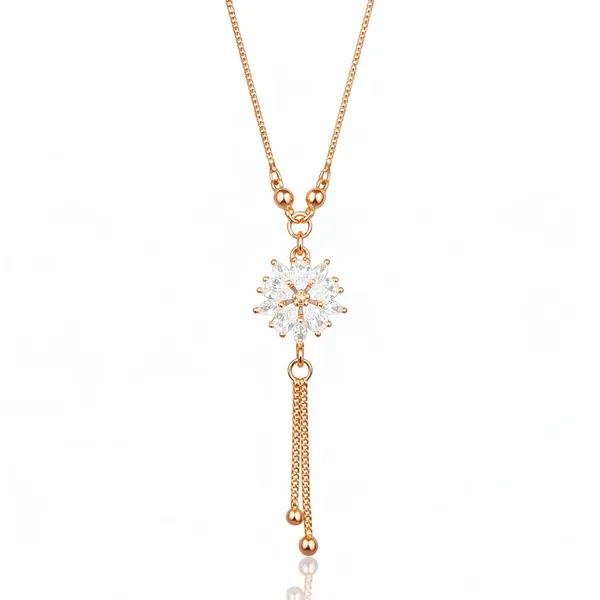 Rose_Gold_Floral_Tassel_Necklace_For_Women