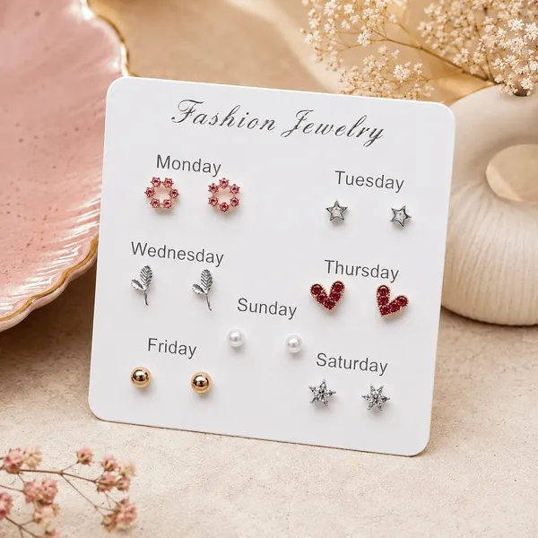 Multicolor_Alloy_Floral_Star_Heart_Stud_Earrings_Set_For_Women