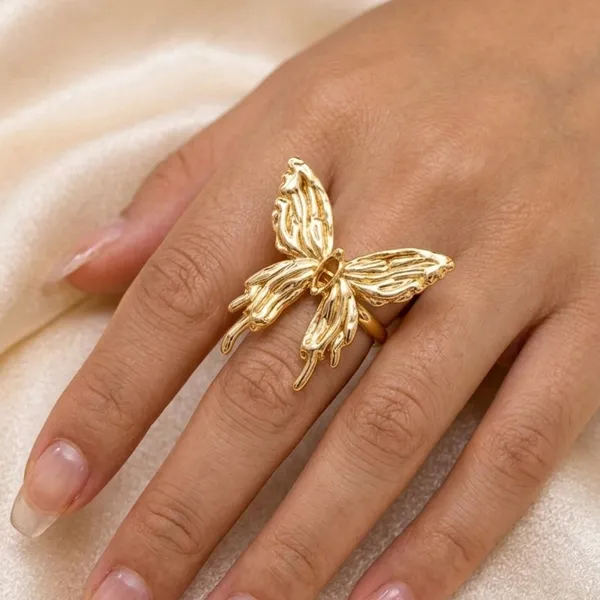 Gold_Tone_Butterfly_Ring_For_Women