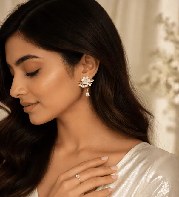 Gold_Alloy_Floral_Pearl_Teardrop_Drop_Earrings_For_Women