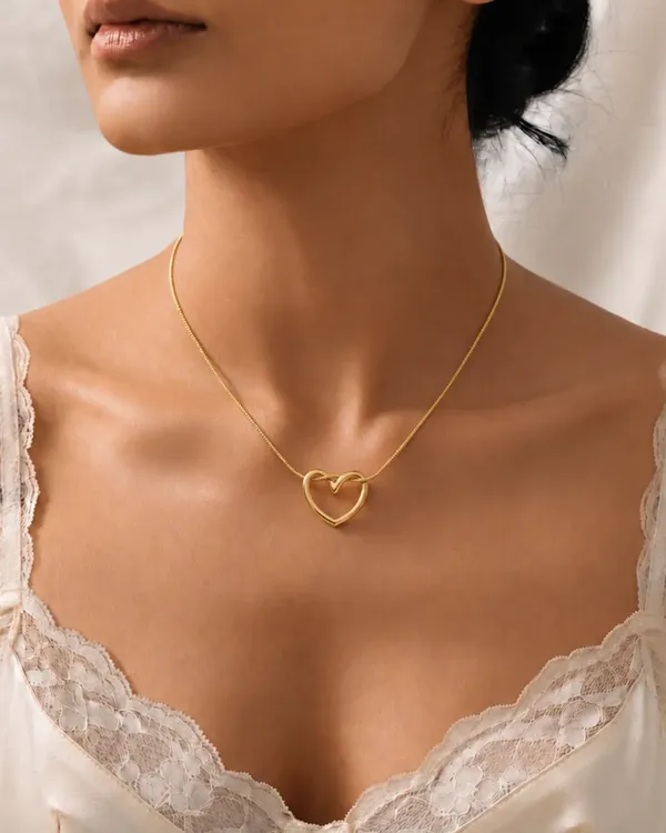 Gold_Alloy_Open_Heart_Pendant_Necklace_For_Women