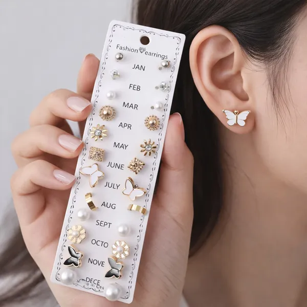 Gold_Alloy_Monthly_12-Pair_Stud_Earrings_Set_For_Women