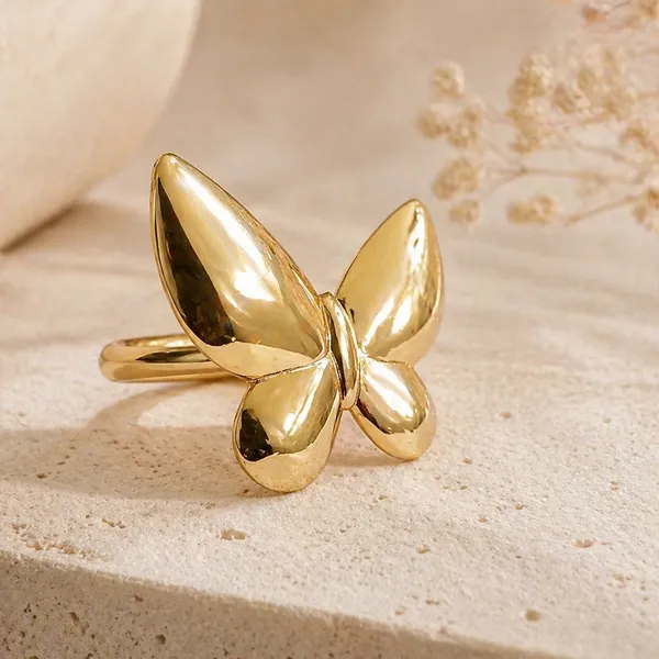 Gold_Tone_Butterfly_Ring_For_Women