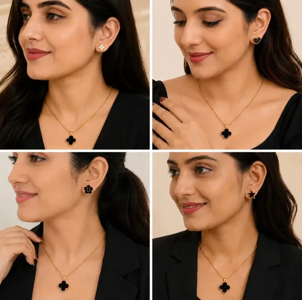 Gold_Tone_Black_Pendant_Jewellery_Set_For_Women