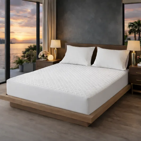 Cotton_Quilted_Solid_White_King_Size_Mattress_Protector