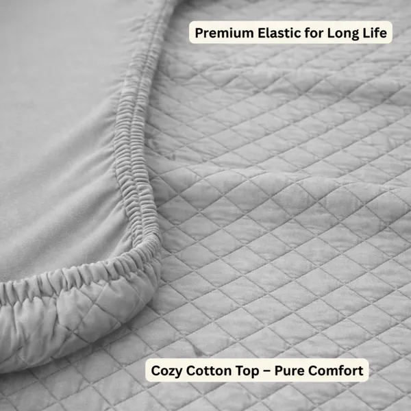 Cotton_Quilted_Solid_Grey_King_Size_Mattress_Protector