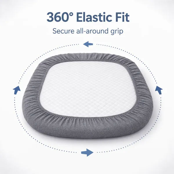 Cotton_Waterproof_Solid_Grey_King_Size_Mattress_Protector