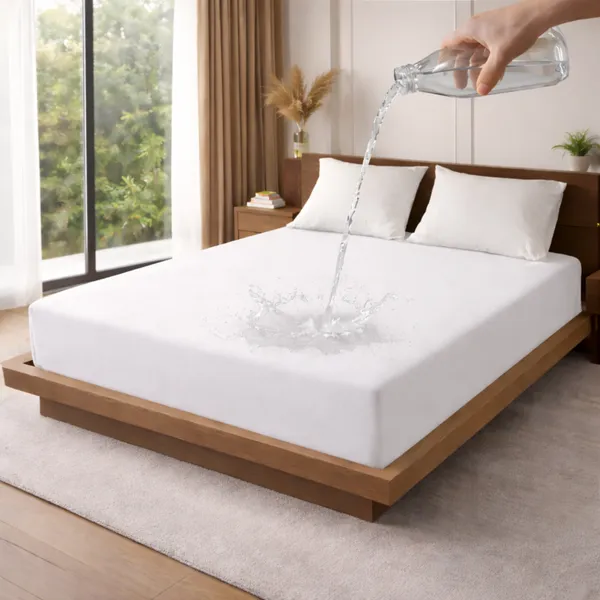 Cotton_Waterproof_Solid_White_King_Size_Mattress_Protector