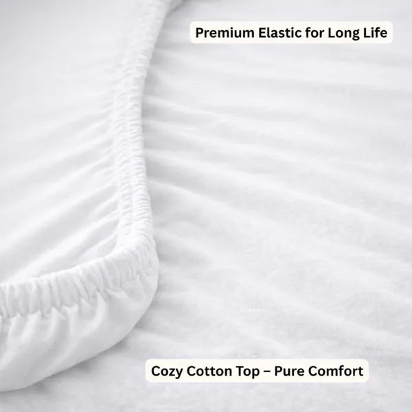 Cotton_Waterproof_Solid_White_King_Size_Mattress_Protector