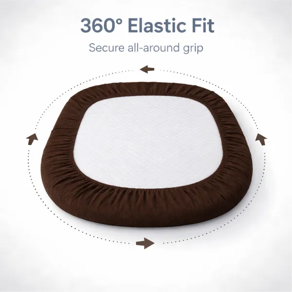 Cotton_Waterproof_Solid_Brown_King_Size_Mattress_Protector