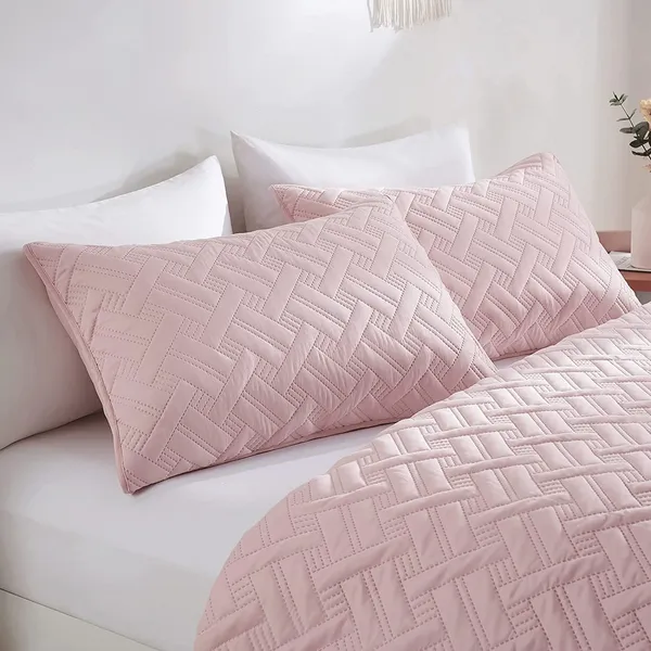 Cotton_Quilted_Solid_Baby_Pink_King_Size_Fitted_Bed_Cover