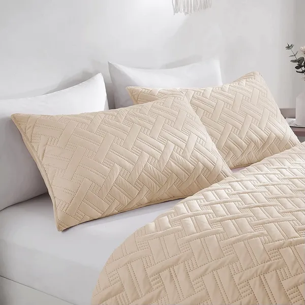 Cotton_Quilted_Solid_Cream_King_Size_Fitted_Bed_Cover