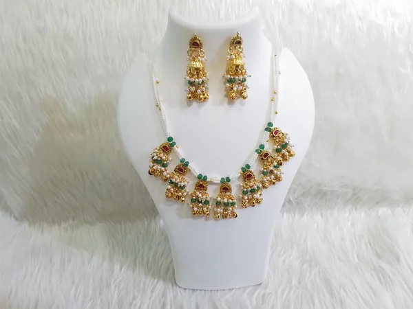 Gold_Brass_Red_Green_Stone_Traditional_Necklace_Earrings_Set_For_Women