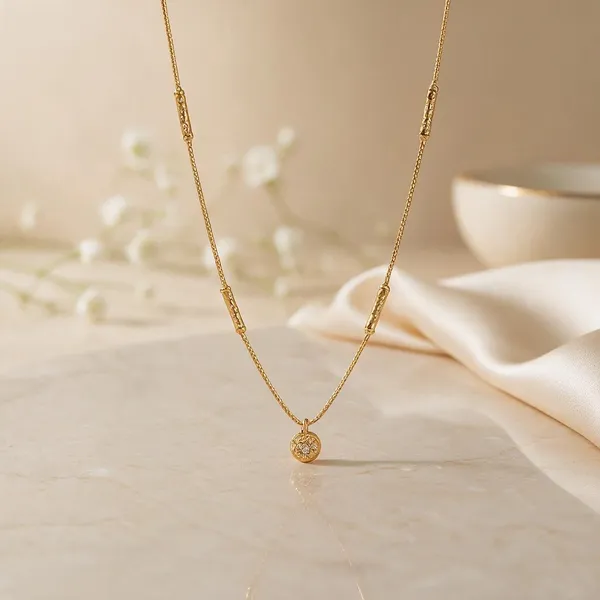Gold_Brass_Delicate_Pendant_Necklace_For_Women