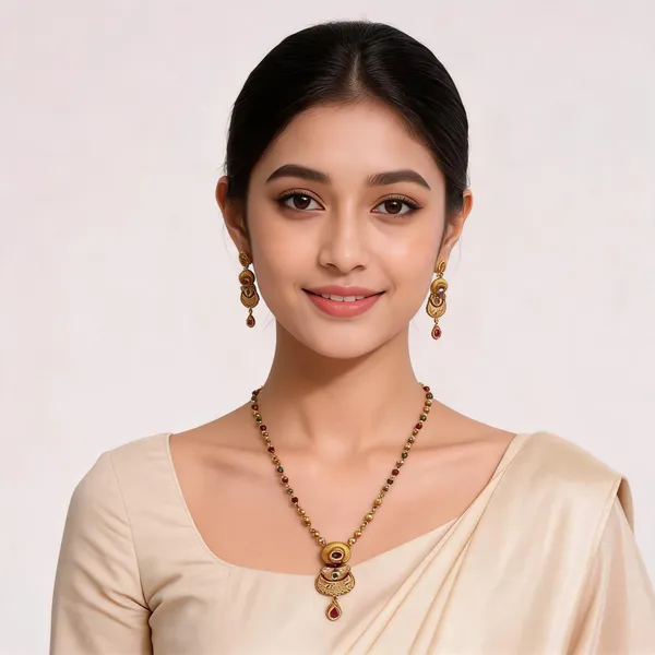 Gold_Brass_Multicolor_Beaded_Traditional_Necklace_And_Earrings_Set_For_Women