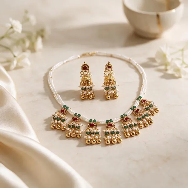 Gold_Brass_Red_Green_Stone_Traditional_Necklace_Earrings_Set_For_Women