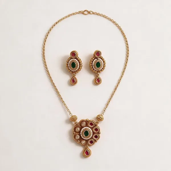 Gold_Brass_Multicolour_Stone_Studded_Necklace_Earrings_Set_For_Women