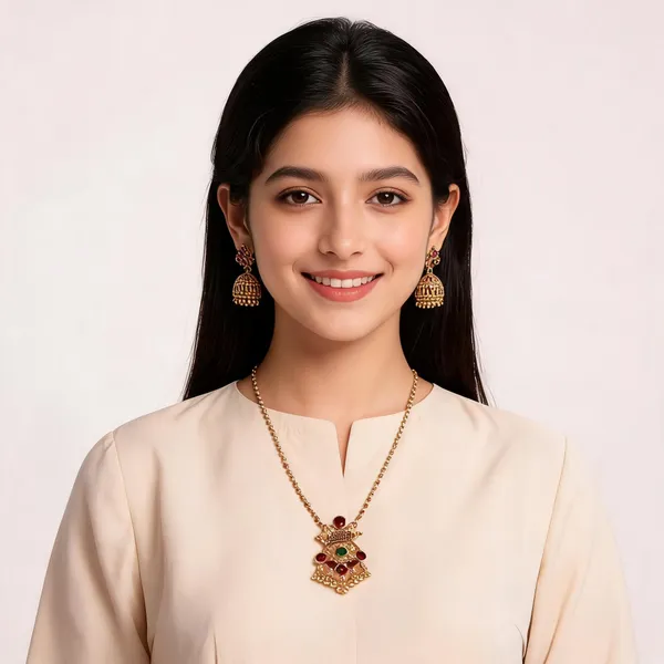Gold_Brass_Traditional_Stone_Accent_Necklace_Set_For_Women