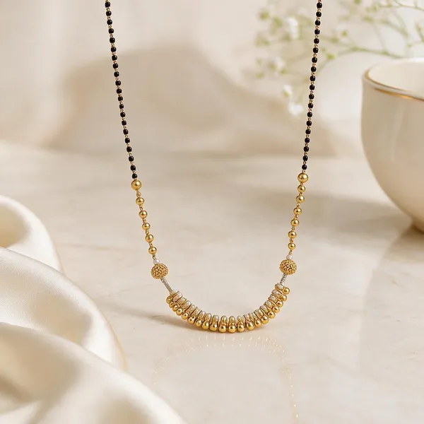 Gold_Brass_Black_Beaded_Mangalsutra_Delicate_Necklace_For_Women
