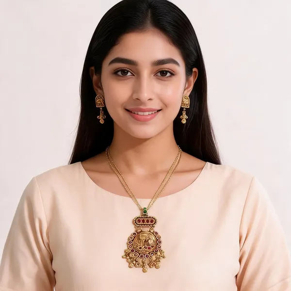 Gold_Brass_Ornate_Stone_Traditional_Necklace_And_Earrings_Set_For_Women