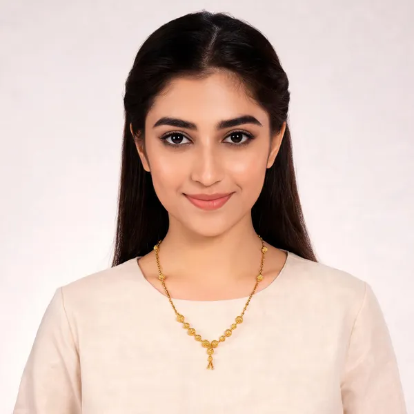 Gold_Brass_Bead_Chain_Traditional_Pendant_Necklace_For_Women