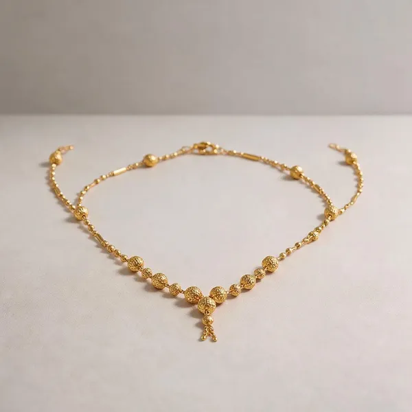 Gold_Brass_Bead_Chain_Traditional_Pendant_Necklace_For_Women