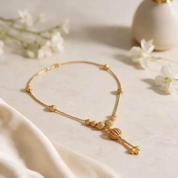 Gold_Brass_Bead_Ornamental_Pendant_Necklace_For_Women