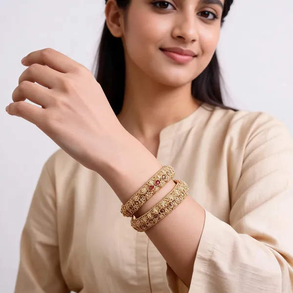Gold_Brass_Traditional_Floral_Filigree_Kangan_Bangle_For_Women