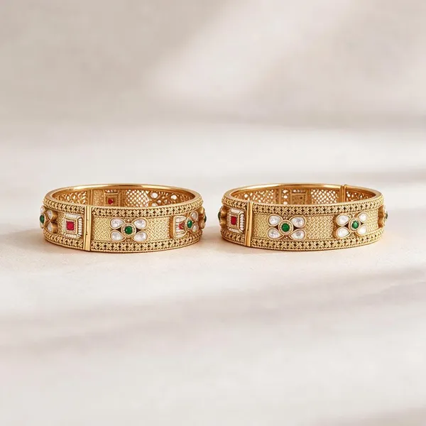 Gold_Brass_Traditional_Multicolour_Stone_Kangan_Bangle_For_Women