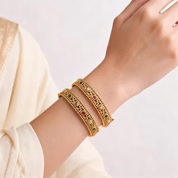Gold_Brass_Traditional_Raised_Detail_Kangan_Bangle_For_Women