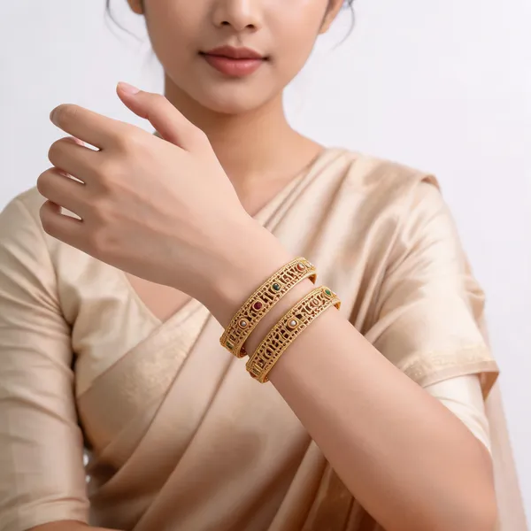 Gold_Brass_Traditional_Raised_Detail_Kangan_Bangle_For_Women