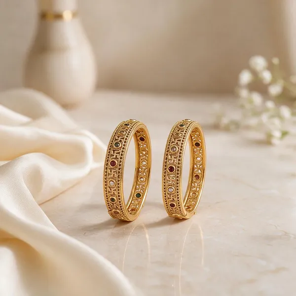 Gold_Brass_Traditional_Raised_Detail_Kangan_Bangle_For_Women
