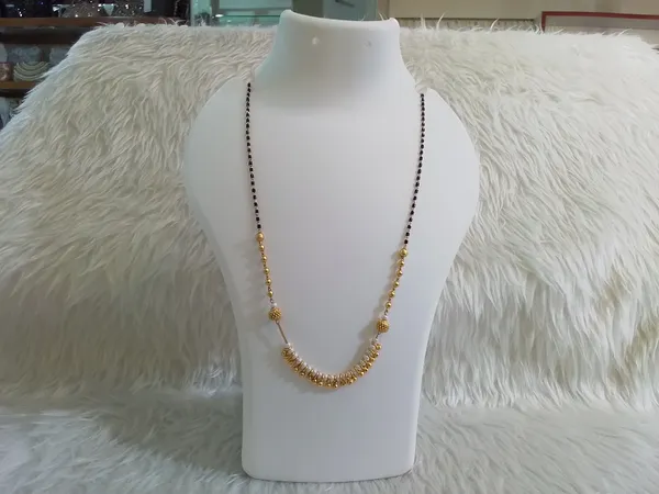 Gold_Brass_Black_Beaded_Mangalsutra_Delicate_Necklace_For_Women