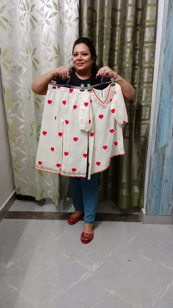 Off_White_Red_Silk_Embroidered_Gota_Work_Co-Ord_Set_For_Kids
