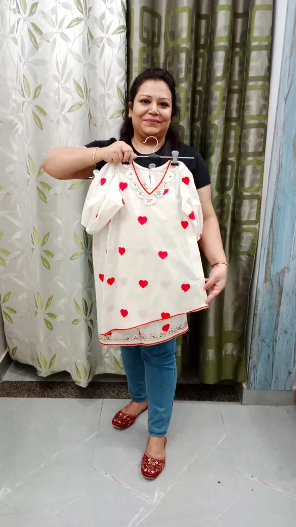 Off_White_Red_Silk_Embroidered_Gota_Work_Co-Ord_Set_For_Kids